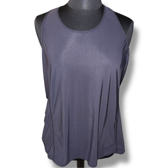 ZELLA Nova Perforated Racerback Tank - Black Plus 2X - Picture 2 of 13